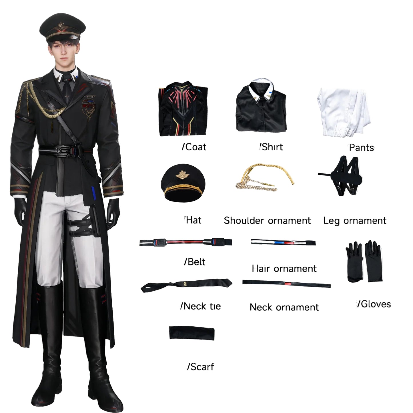 Love and Deepspace Caleb Far Air Captain Cosplay