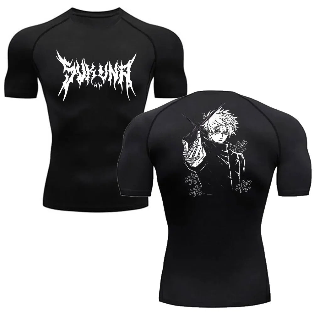 Anime Jujutsu Kaisen Compression Shirts /Fitness Gym T-shirt