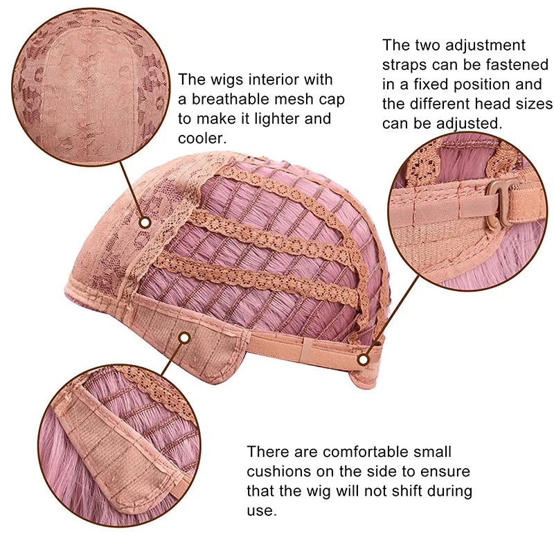 Long Wavy Synthetic Blue Women Wig / Anime Game Cosplay Heat Resistant