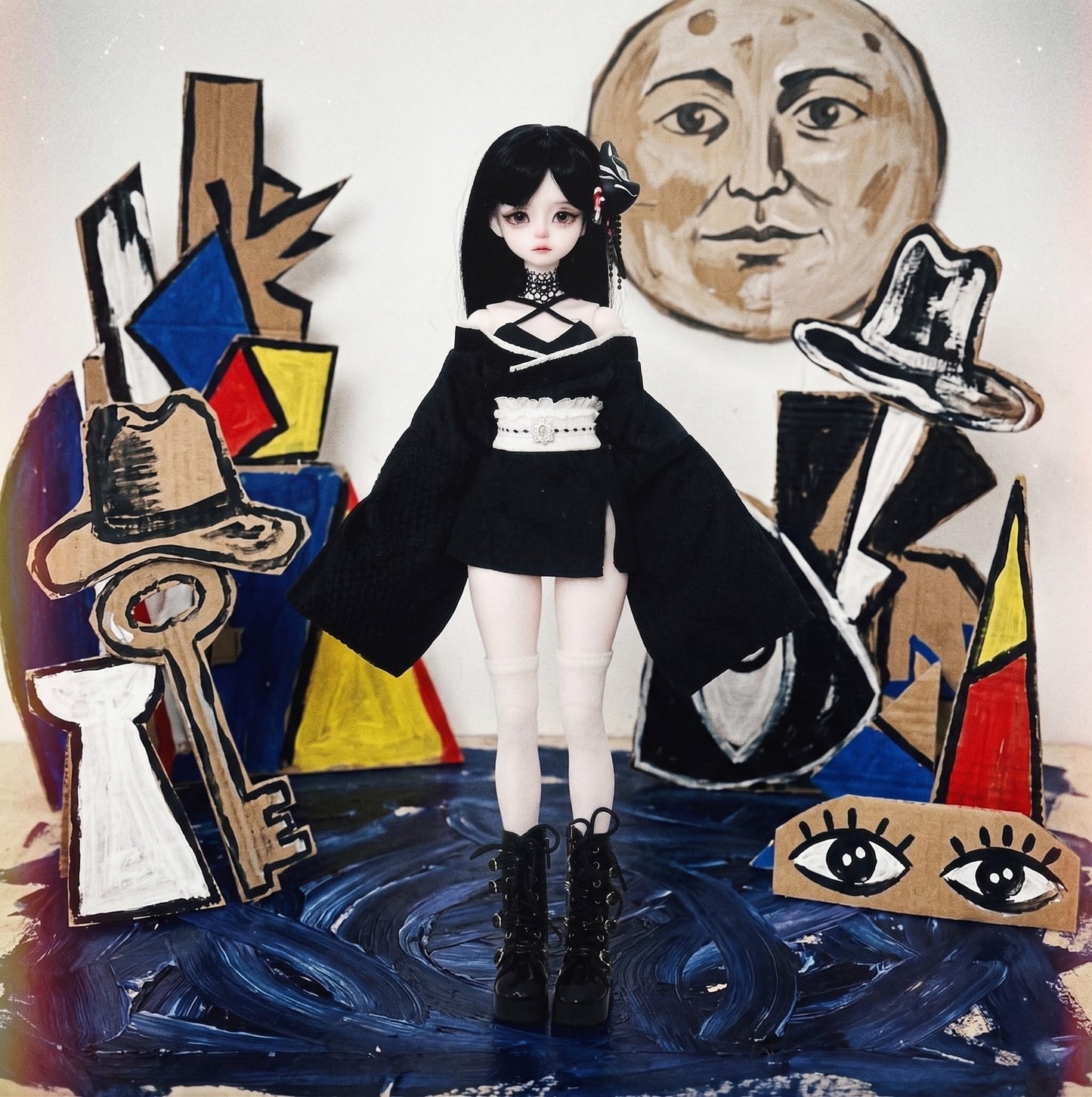 Black Kikyou Japanese Cosplay BJD Doll - NEW ARRIVAL!!