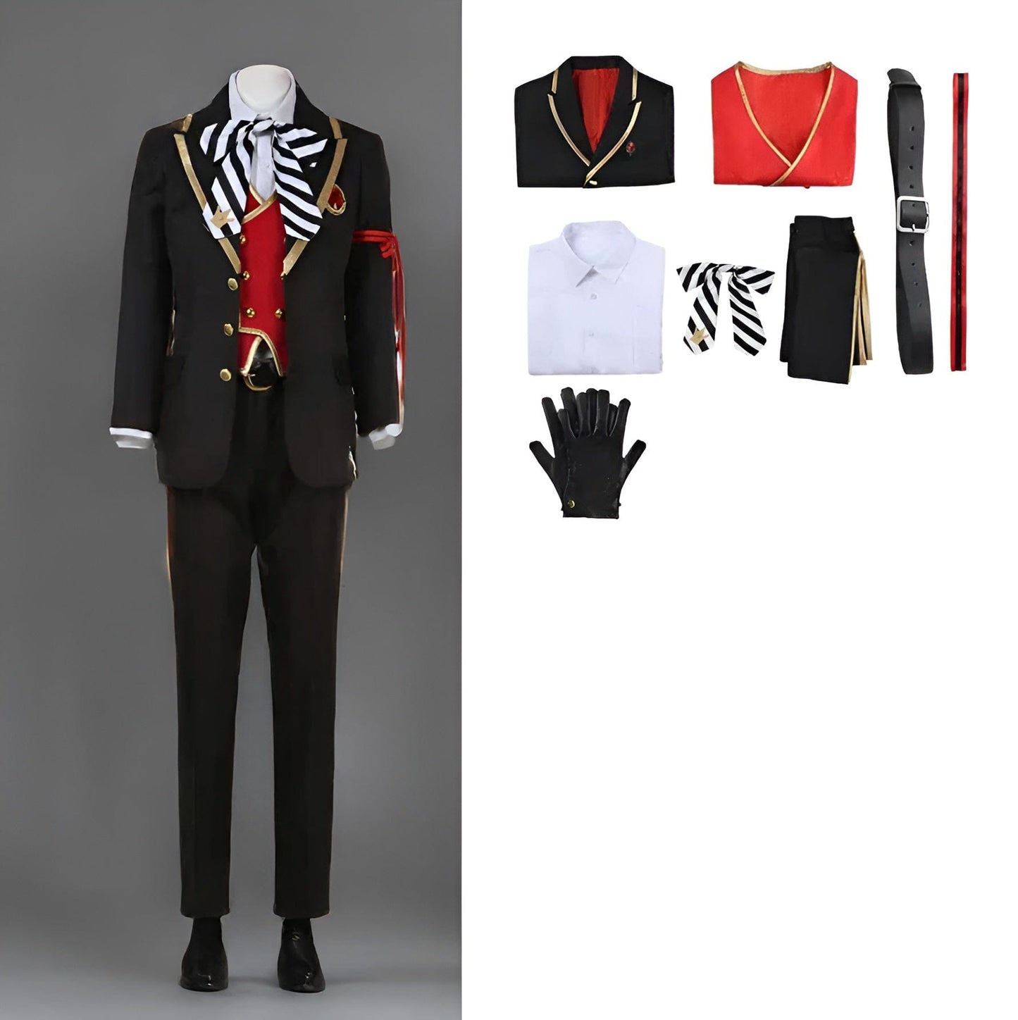 Costume No Wig / S Riddle Rosehearts Cosplay Twisted-Wonderland Anime / Gaming Cosplay