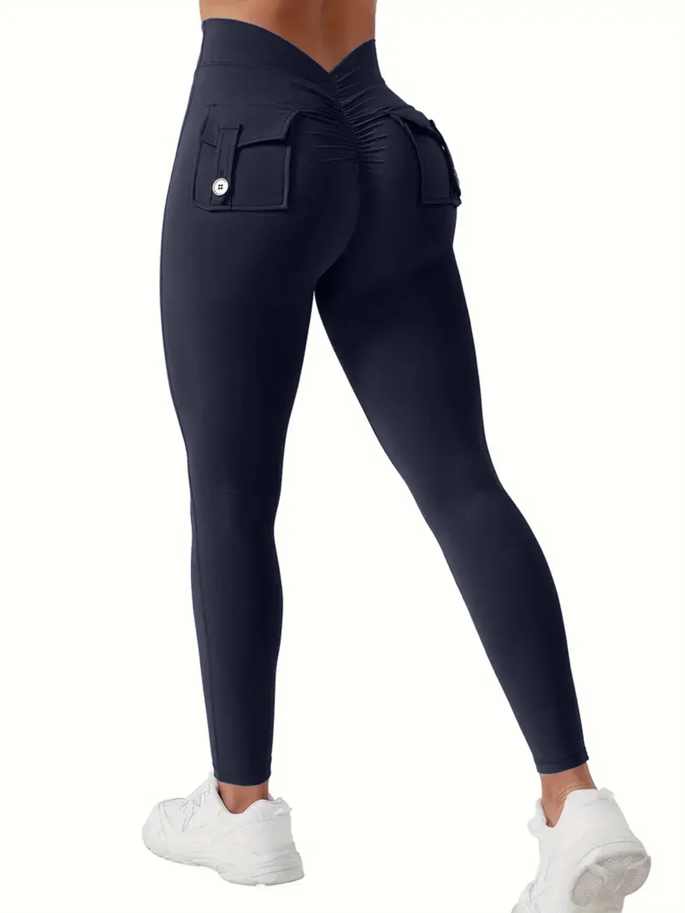 Dark blue / S Callisto Core Sports Leggings with Pockets