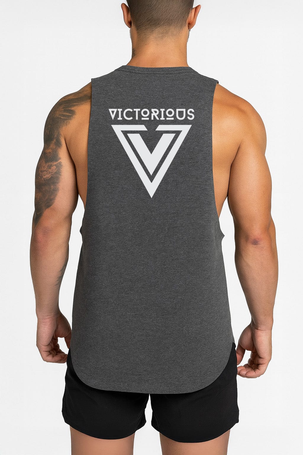 Gray / M Victorious Classic (Aeltrion Verge) High Neck Tank Top