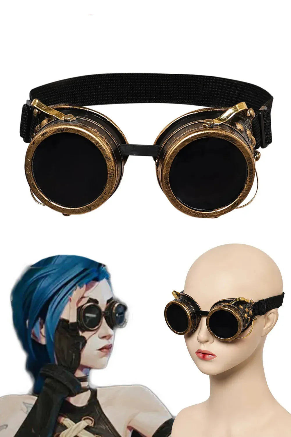 Only Glasses Jinx Arcane Props for Cosplay