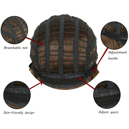 #1 Black Ombre Red Layered Wig/Synthetic Long Wavy Lolita/ Kawaii Wig