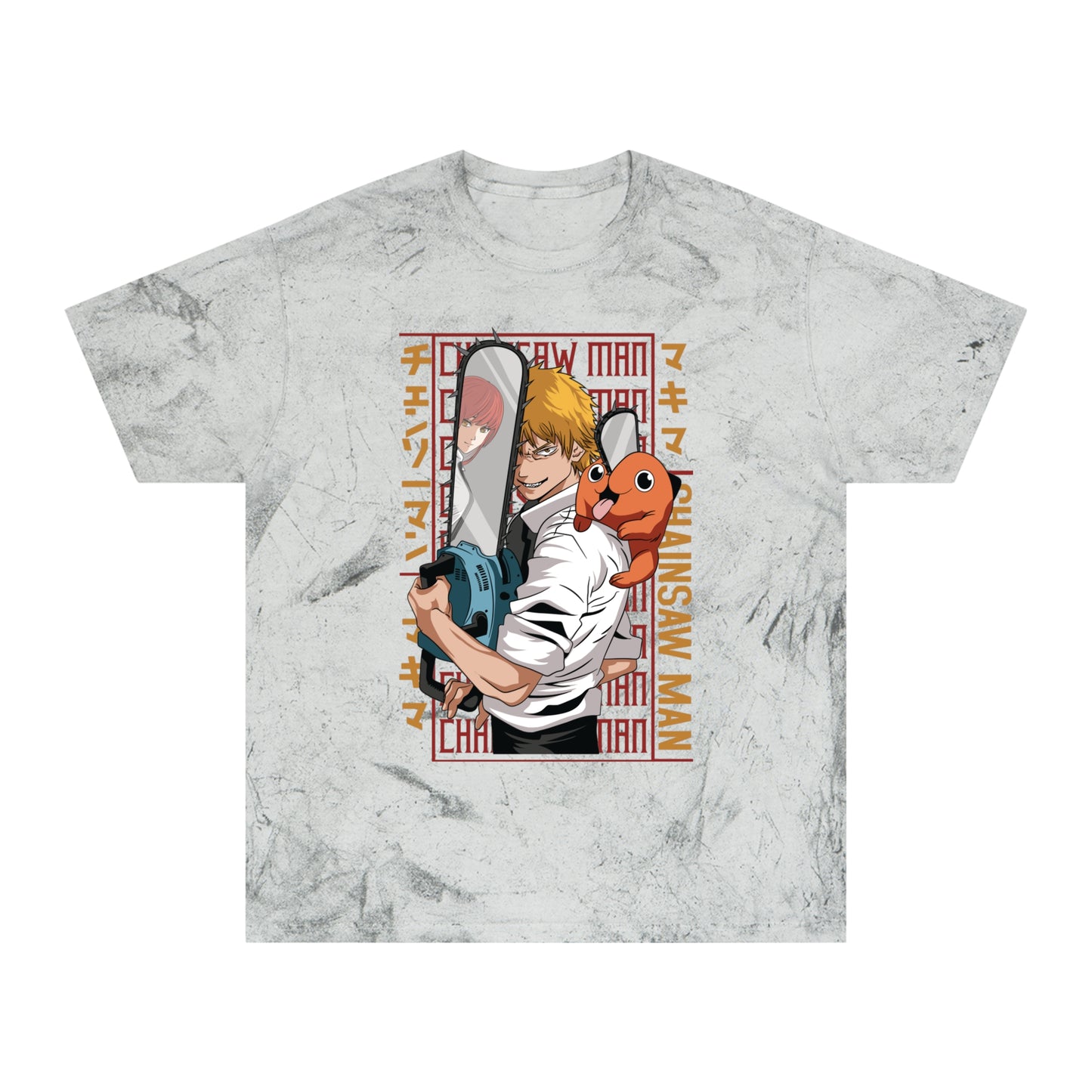 Unisex Color Blast Tee - Anime Chainsaw Man (Love & Loyalty)