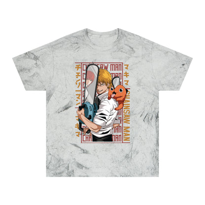 Unisex Color Blast Tee - Anime Chainsaw Man (Love & Loyalty)