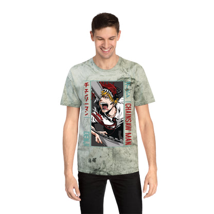 Unisex Anime Color Blast T-Shirt | Chainsaw Man | Denji Awakening