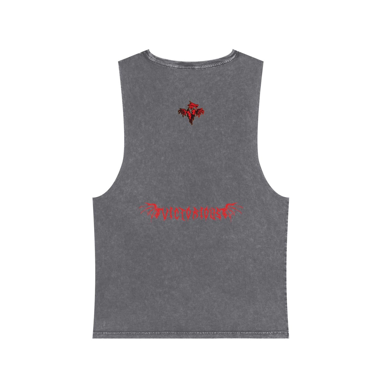 Stylish Anime-Inspired Stonewash Tank Top - Chainsaw Man Denji Love & Loyalty