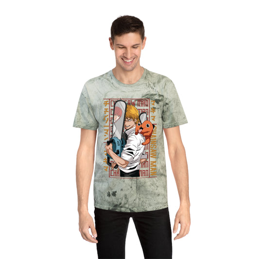Unisex Color Blast Tee - Anime Chainsaw Man (Love & Loyalty)