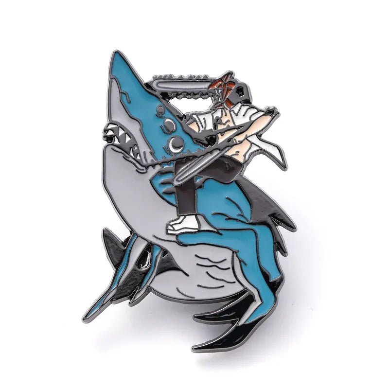 14 Chainsaw Man Anime Enamel Pin Cosplay