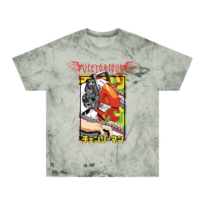 Anime Chainsaw Man Denji (Full Throttle) - Tie Dye Vintage Style T-shirt
