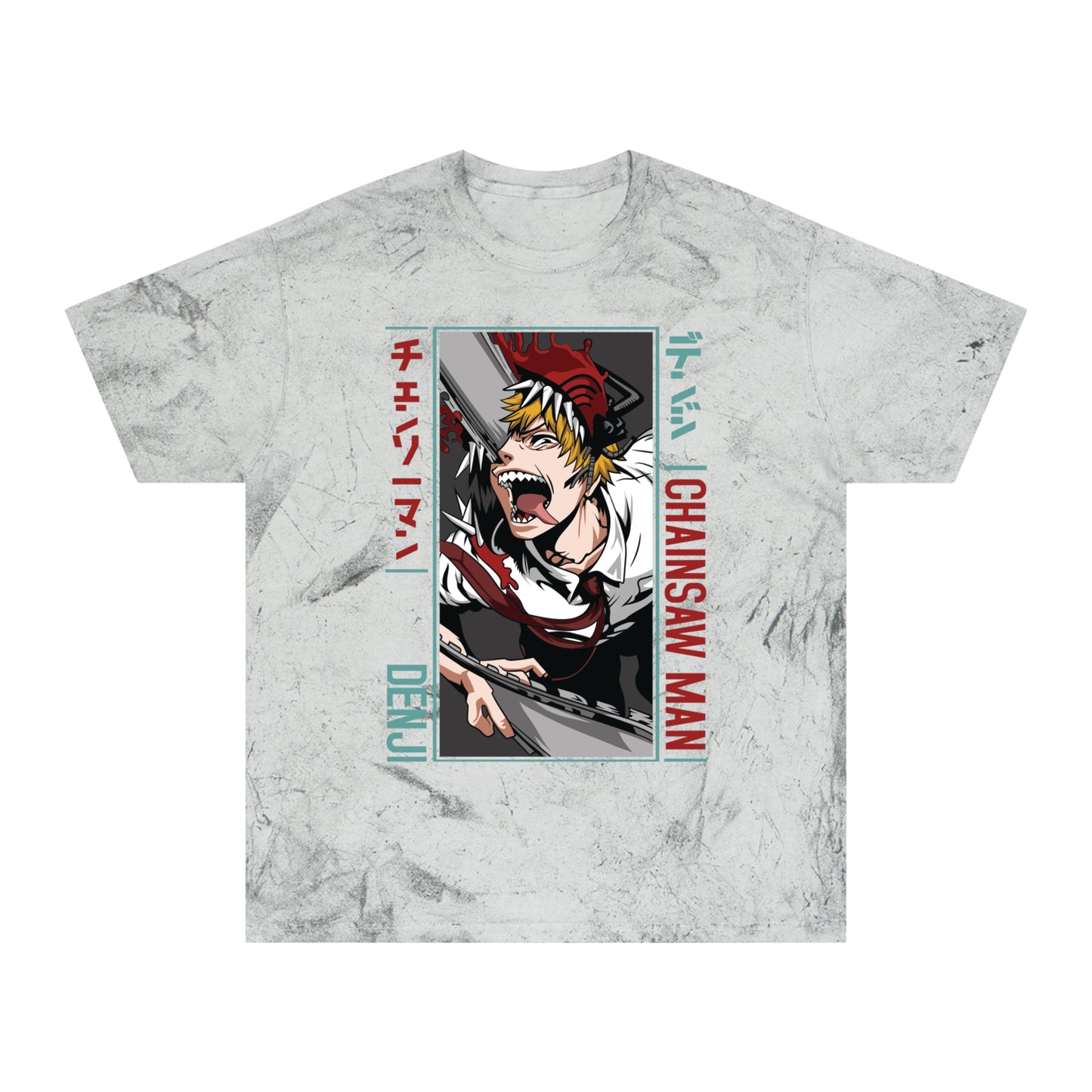 Unisex Anime Color Blast T-Shirt | Chainsaw Man | Denji Awakening