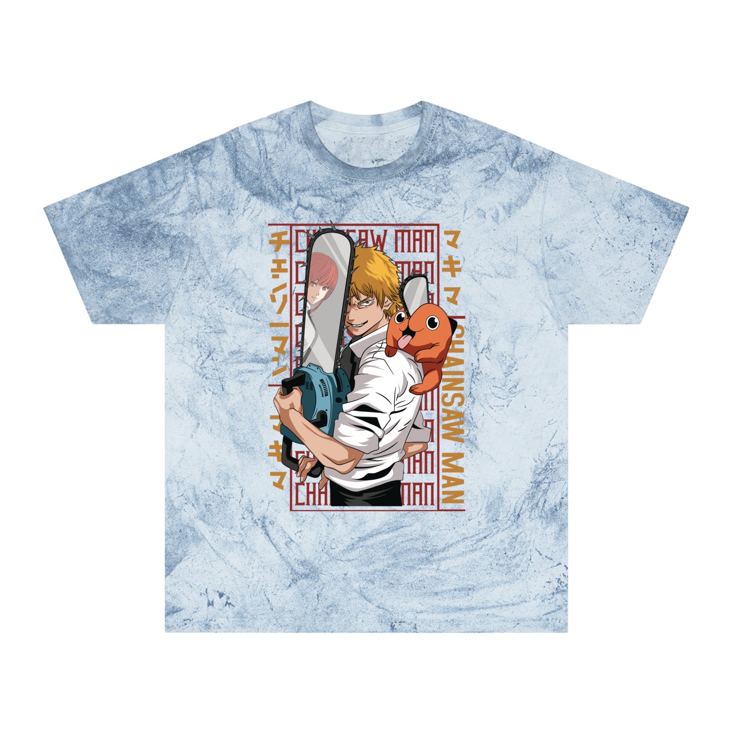 Unisex Color Blast Tee - Anime Chainsaw Man (Love & Loyalty)