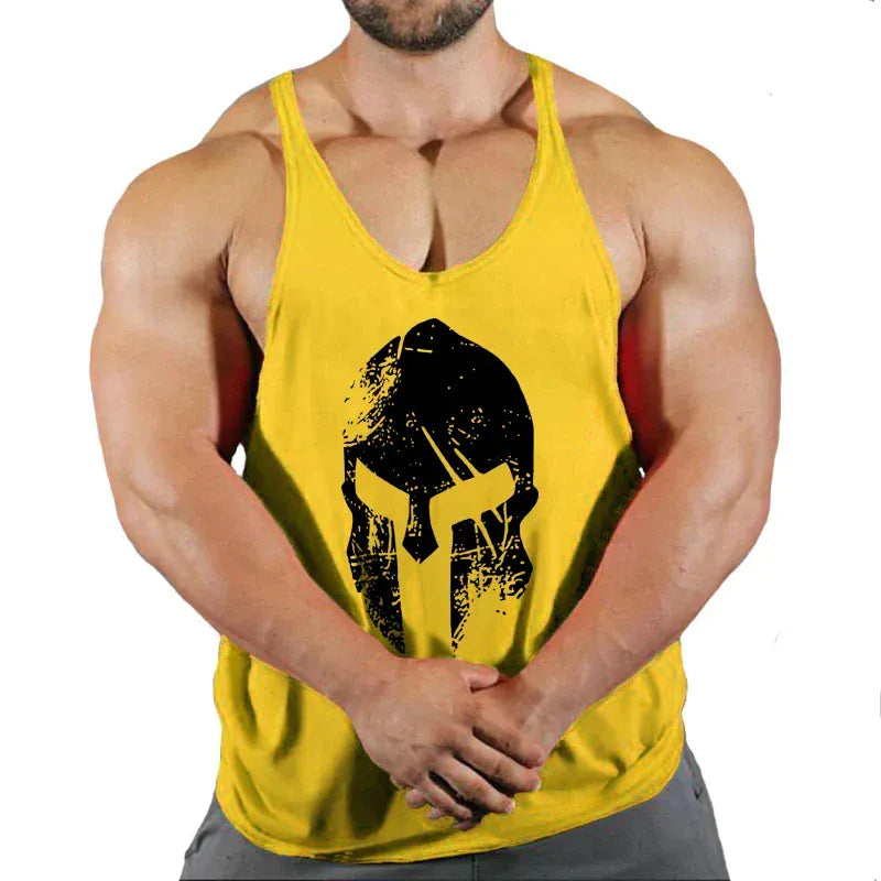 19 / M Muscular Man Gym Tank Top/ Bodybuilding and Fitness Stringer Clothing
