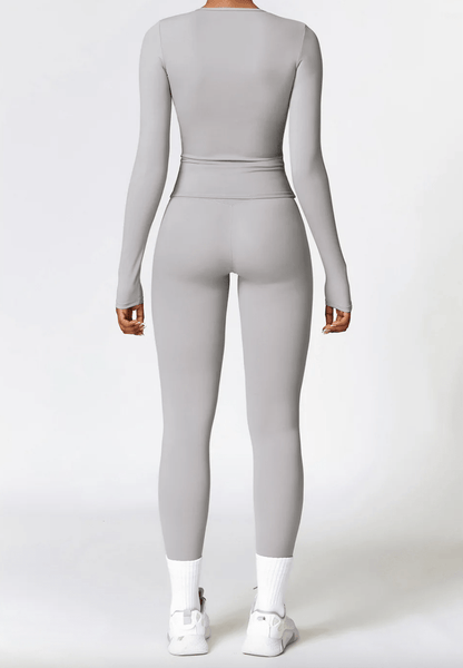 2-Piece Full Sport Suit by Victorious – Matching Leggings & Top Set for Gym, Yoga & Active Lifestyle