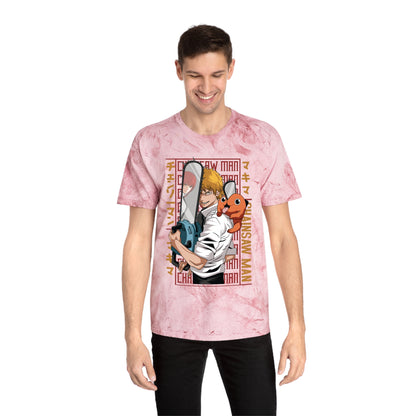 Unisex Color Blast Tee - Anime Chainsaw Man (Love & Loyalty)