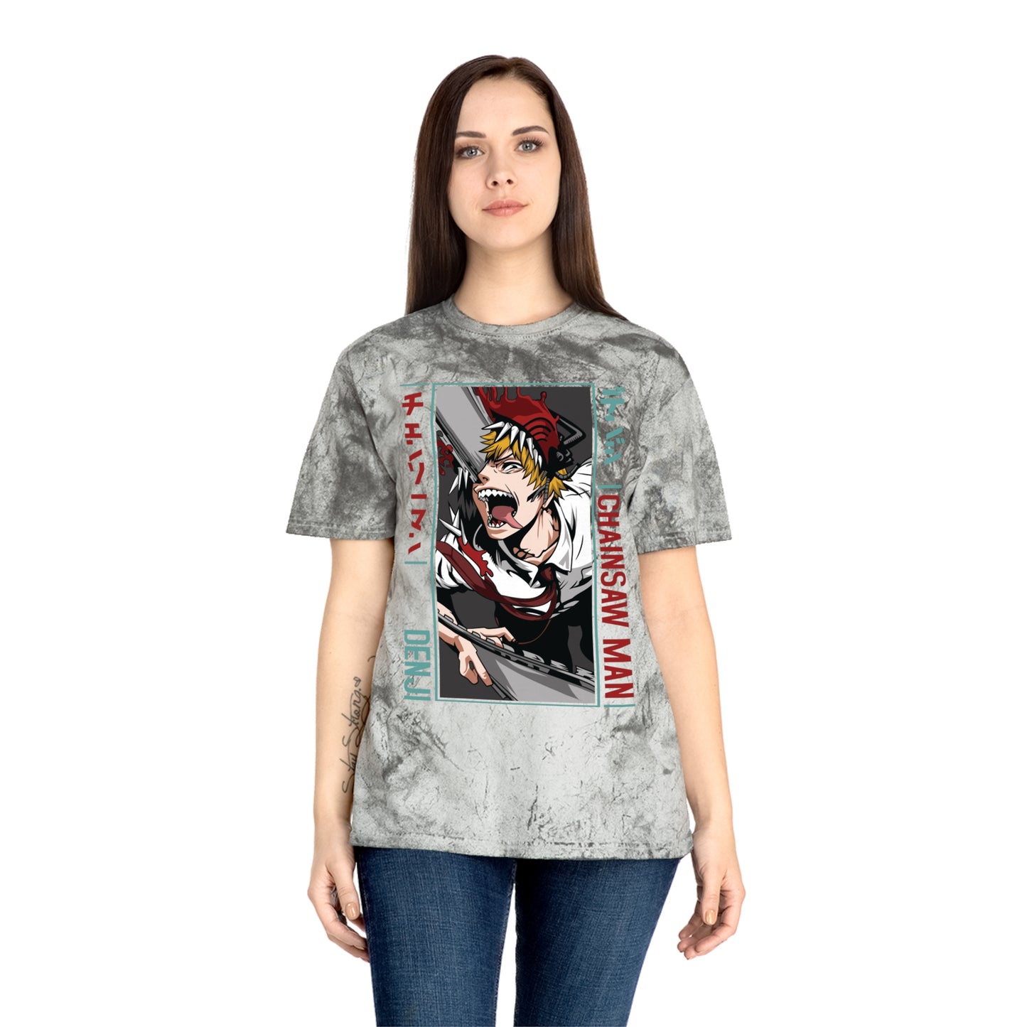 Unisex Anime Color Blast T-Shirt | Chainsaw Man | Denji Awakening