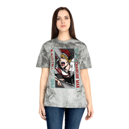Unisex Anime Color Blast T-Shirt | Chainsaw Man | Denji Awakening