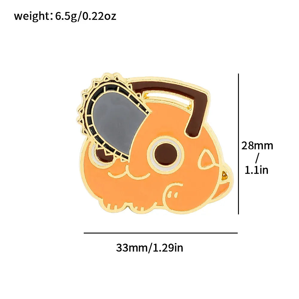 27 Chainsaw Man Anime Enamel Pin Cosplay