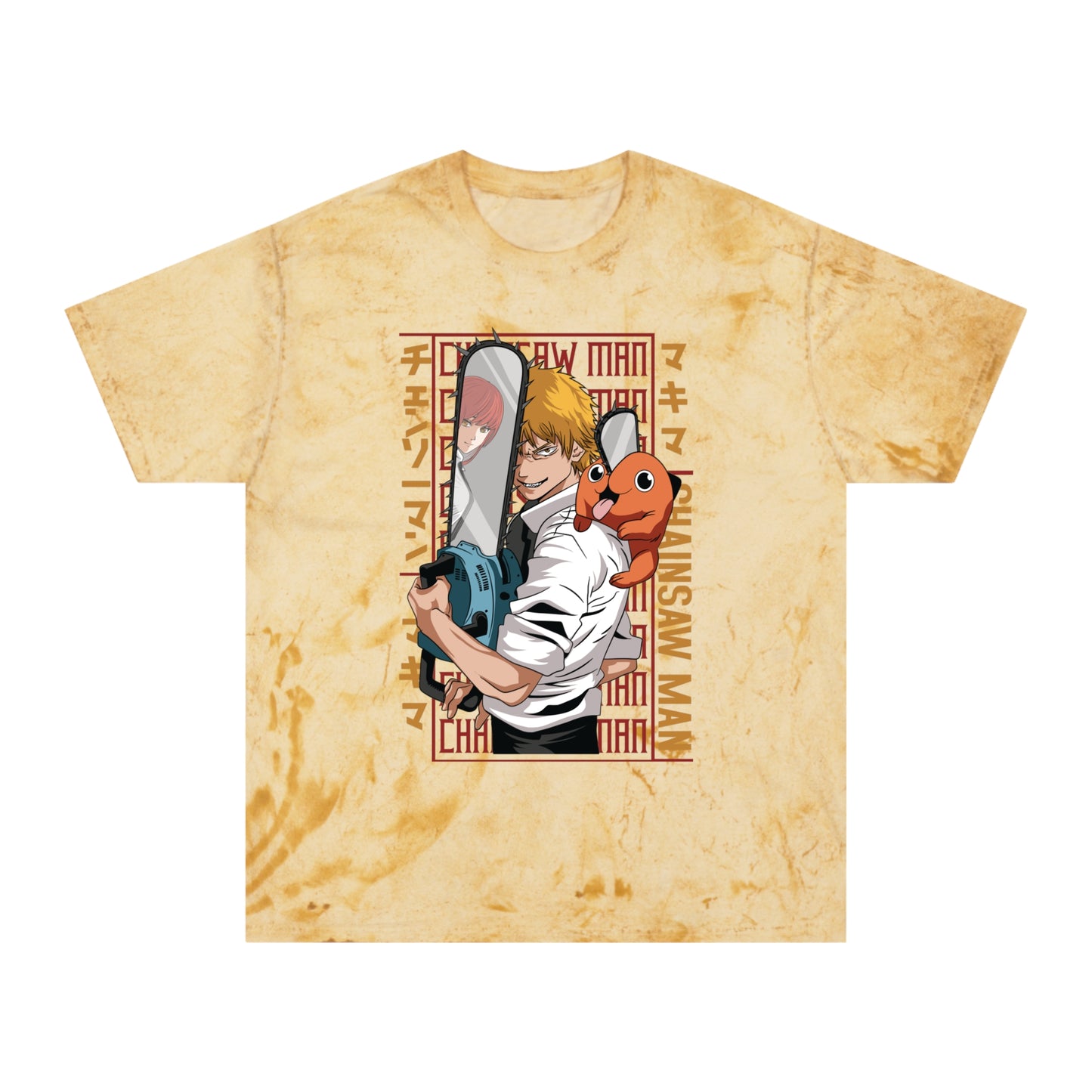 Unisex Color Blast Tee - Anime Chainsaw Man (Love & Loyalty)