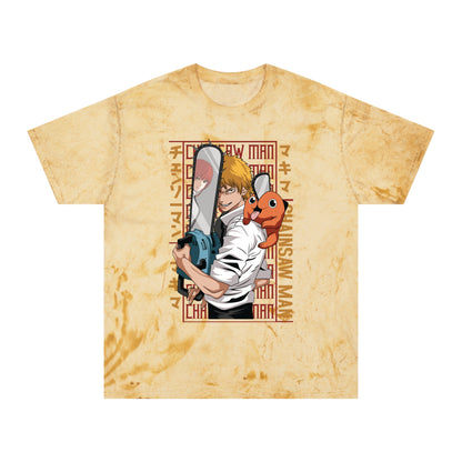 Unisex Color Blast Tee - Anime Chainsaw Man (Love & Loyalty)