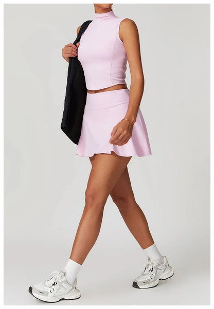 2PCS Fitness Skirt & Bra for Yoga & Fitness - Victorious Shieldmaiden Grace Set