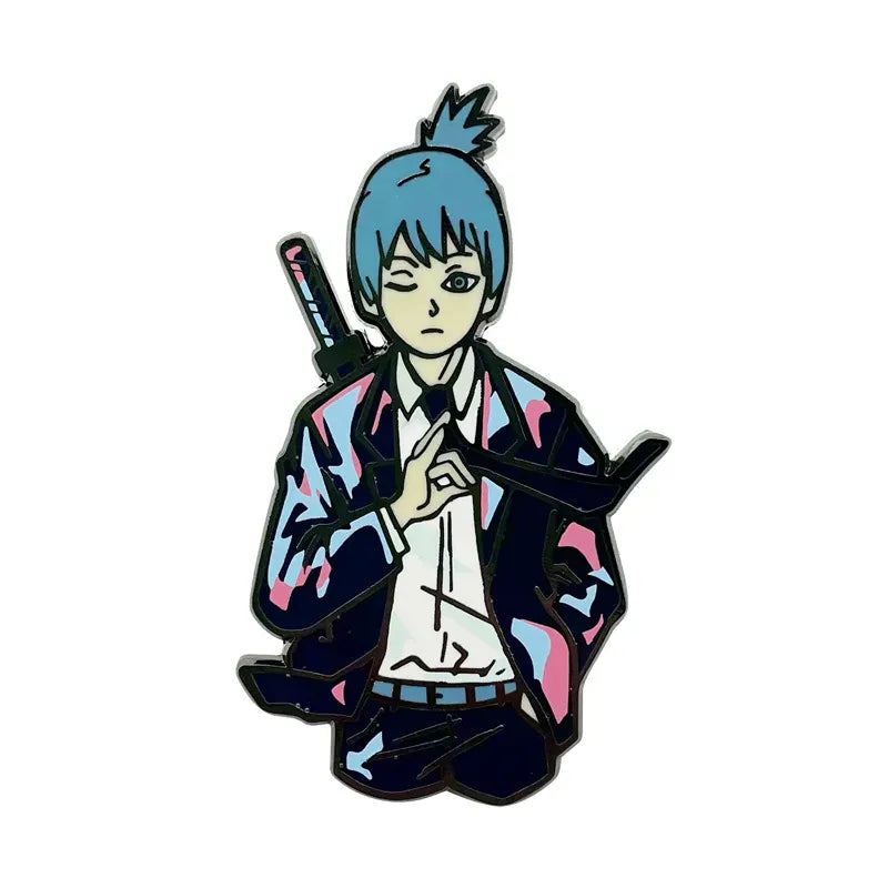 3 Chainsaw Man Anime Enamel Pin Cosplay