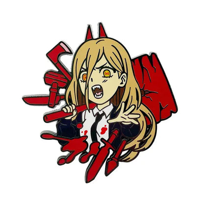 32 Chainsaw Man Anime Enamel Pin Cosplay