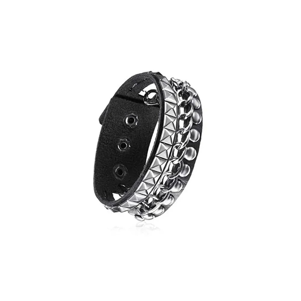 4 Gothic Spike Bracelet Punk Rock Accessories