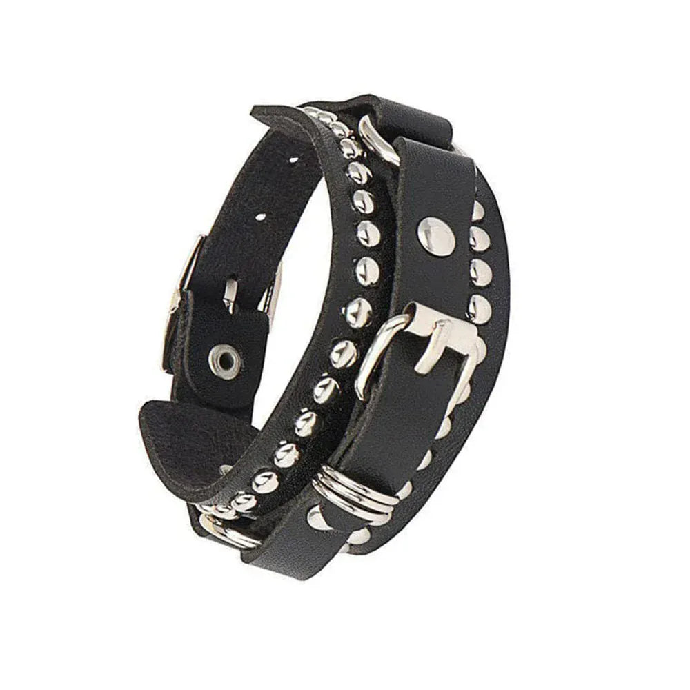 5 Gothic Spike Bracelet Punk Rock Accessories