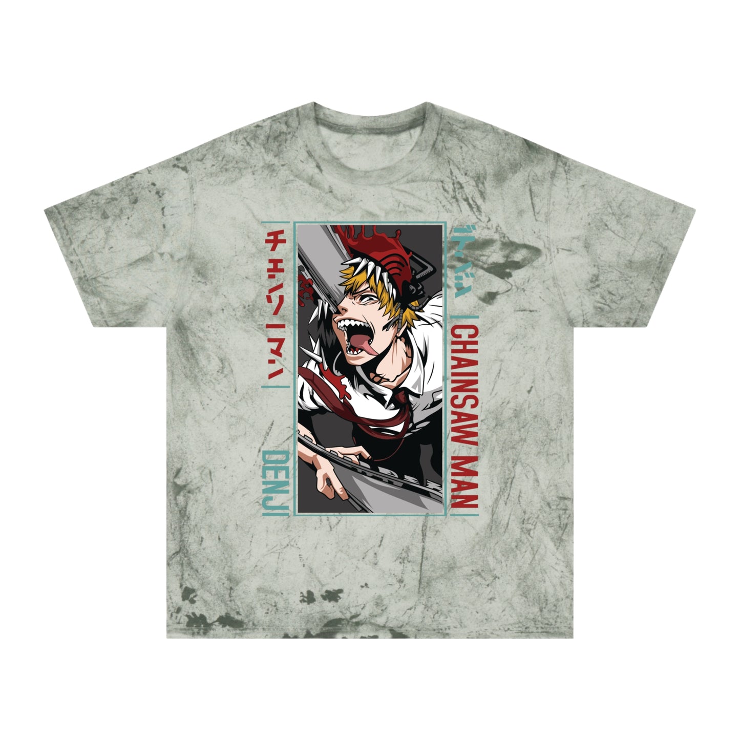 Unisex Anime Color Blast T-Shirt | Chainsaw Man | Denji Awakening