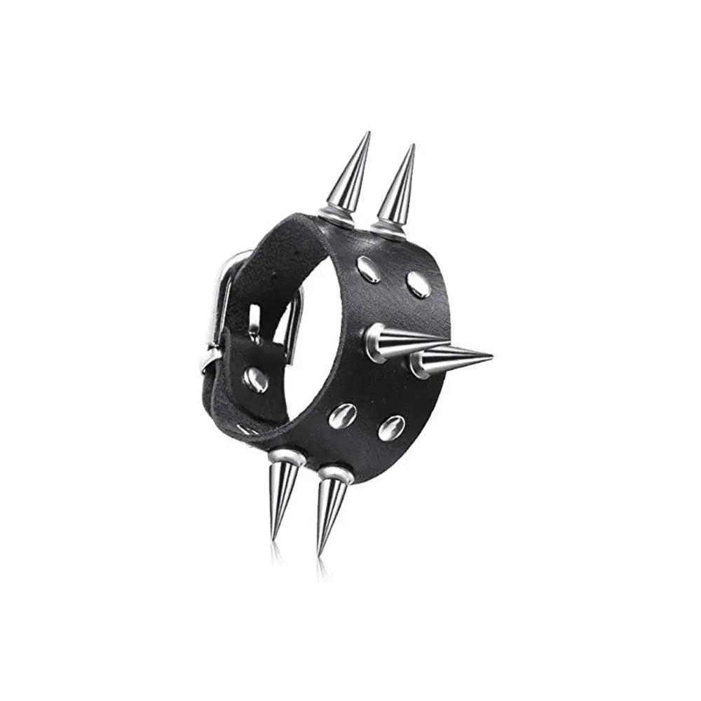 6 Gothic Spike Bracelet Punk Rock Accessories