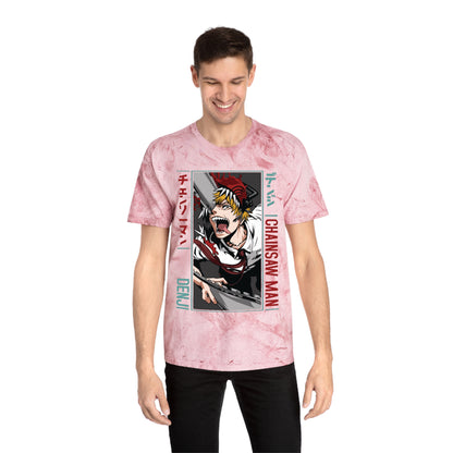 Unisex Anime Color Blast T-Shirt | Chainsaw Man | Denji Awakening