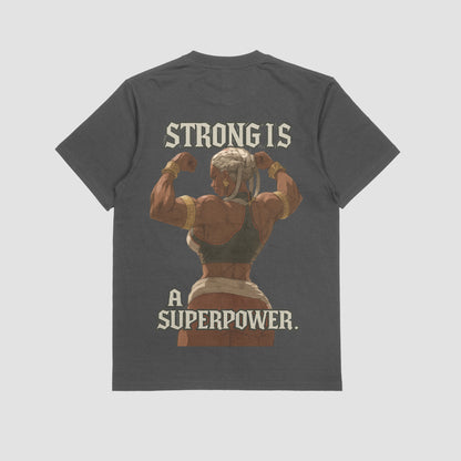 Ambessa "Strong is a superpower" Gym T-shirt (Oversize)