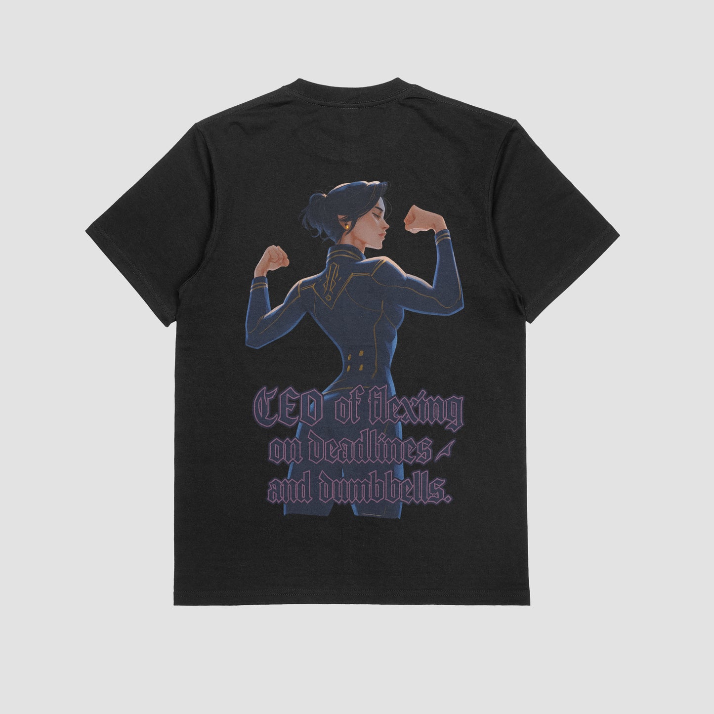 Caitlyn "CEO of Flexing on Deadlines, and Dumbbells" Gym T-shirt (Oversized)