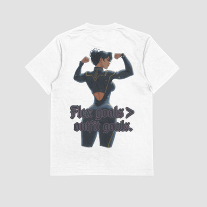 Caitlyn "Flex Goals > Outfit Goals" Gym T-shirt (Oversized)