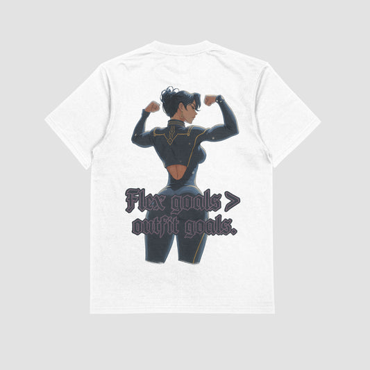 Caitlyn "Flex Goals > Outfit Goals" Gym T-shirt (Oversized)