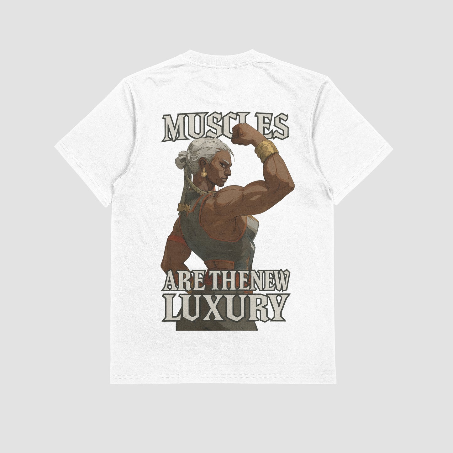 Ambessa "Muscles are the new luxury" Gym T-shirt (Oversized)