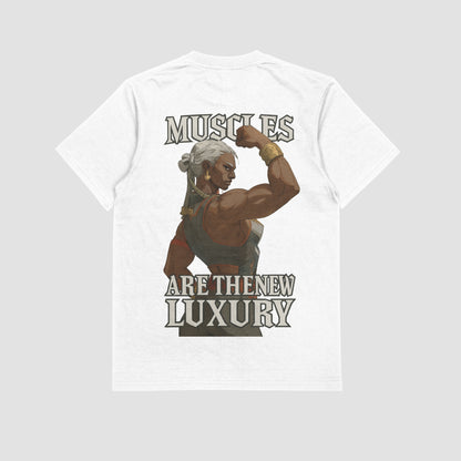 Ambessa "Muscles are the new luxury" Gym T-shirt (Oversized)