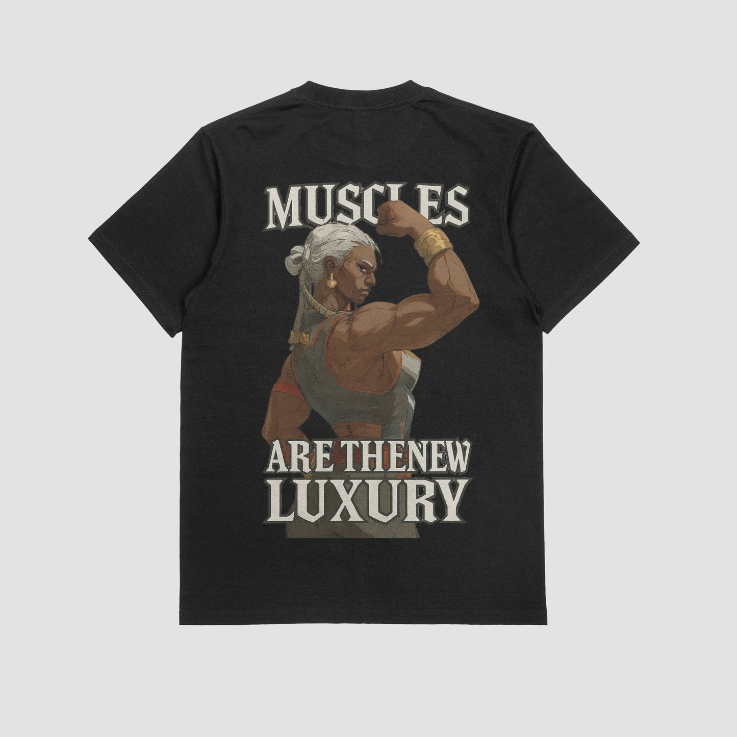 Ambessa "Muscles are the new luxury" Gym T-shirt (Oversized)