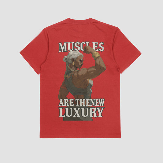 Ambessa "Muscles are the new luxury" Gym T-shirt (Oversized)