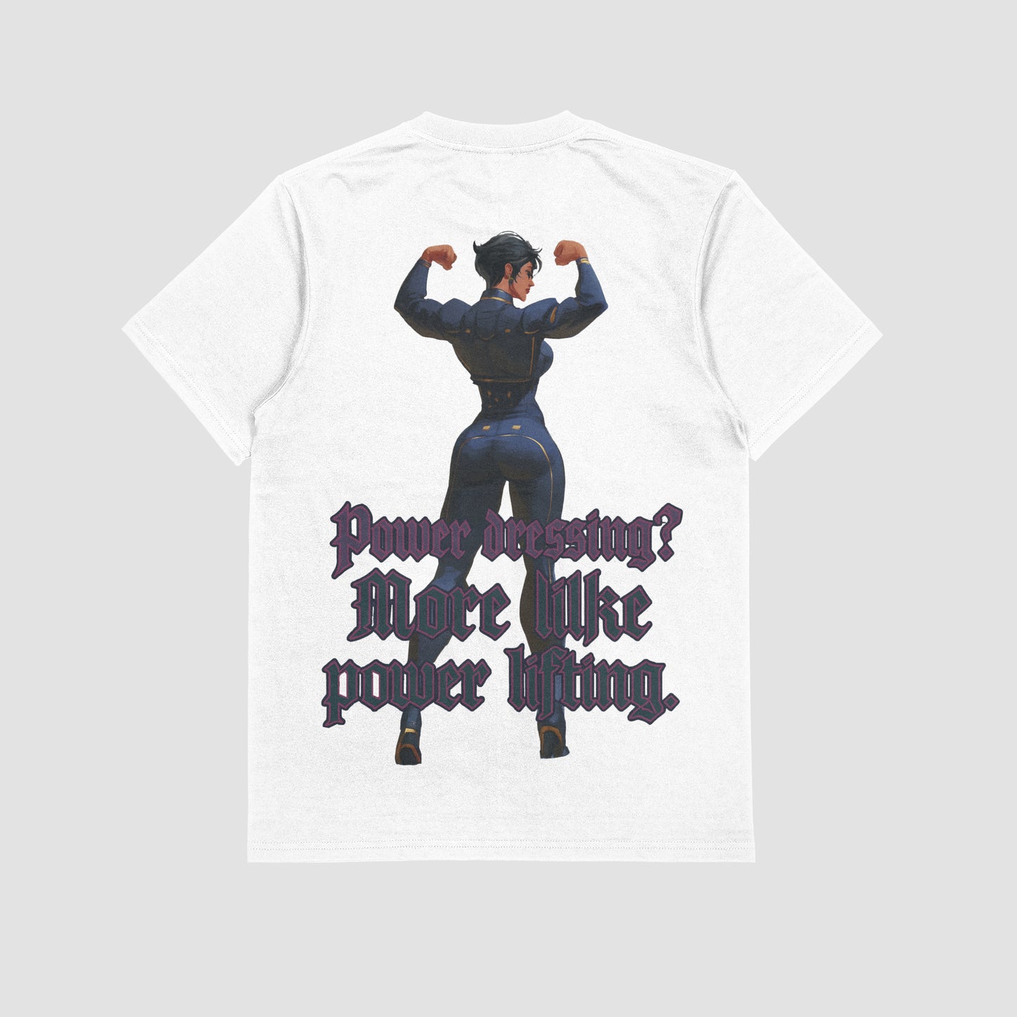Caitlyn "Power Dressing? More like Powerlifting" Gym T-shirt (Oversized)