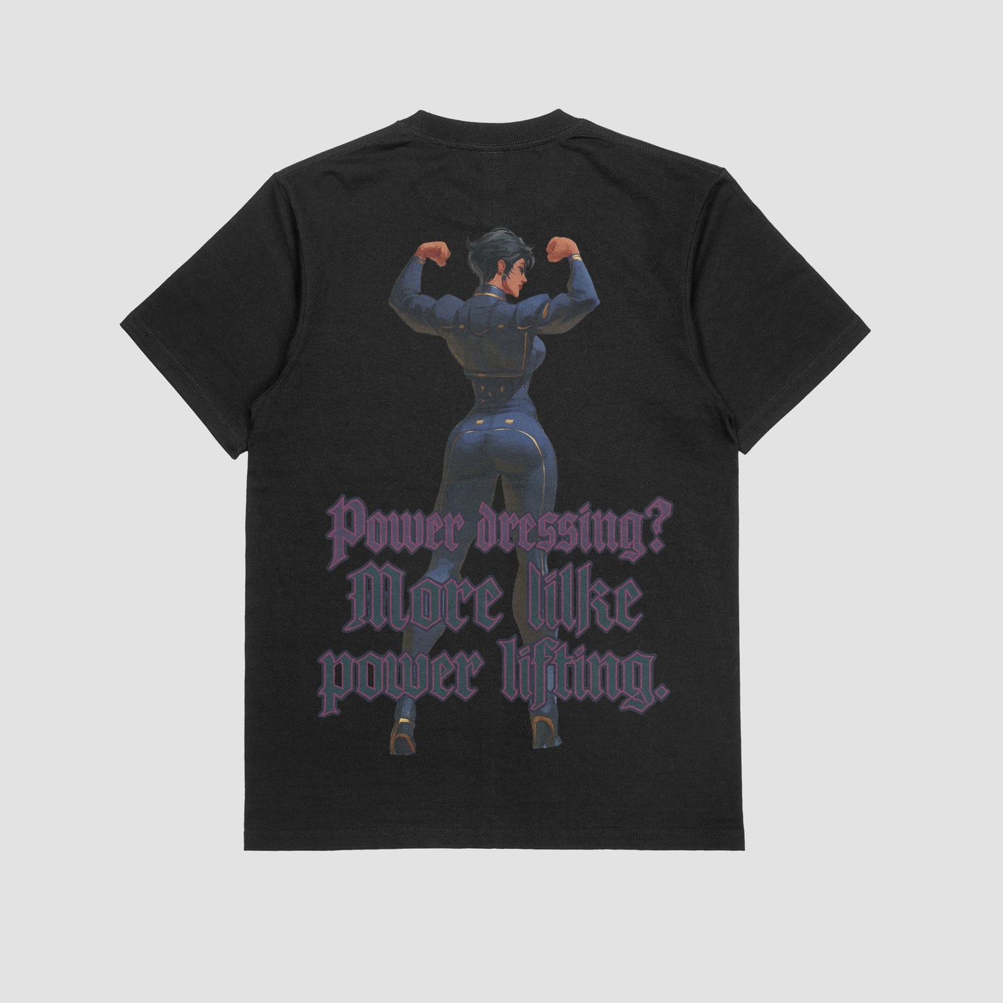 Caitlyn "Power Dressing? More like Powerlifting" Gym T-shirt (Oversized)