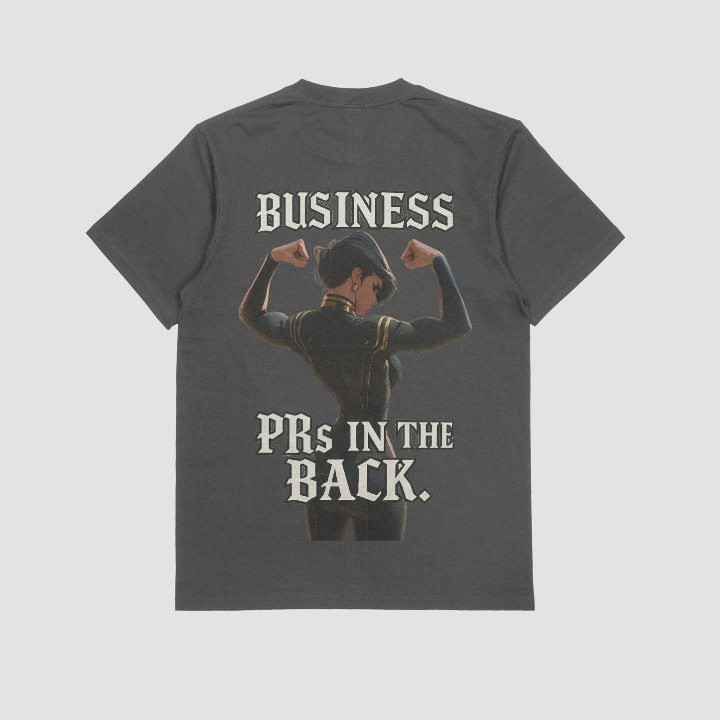 Caitlyn "Business, PR's in the back" Gym T-shirt (Oversized)