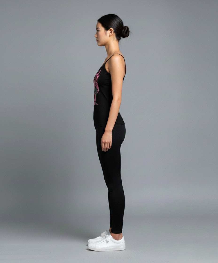 Women Cyber Sigil Bear Tank Top