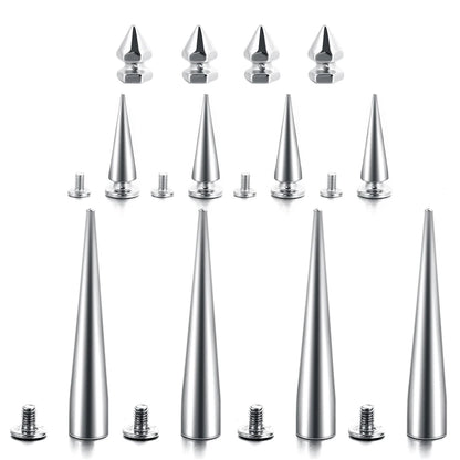 Long Spike Choker Punk Faux Leather Collar For Women & Men / Goth Necklace Accessories