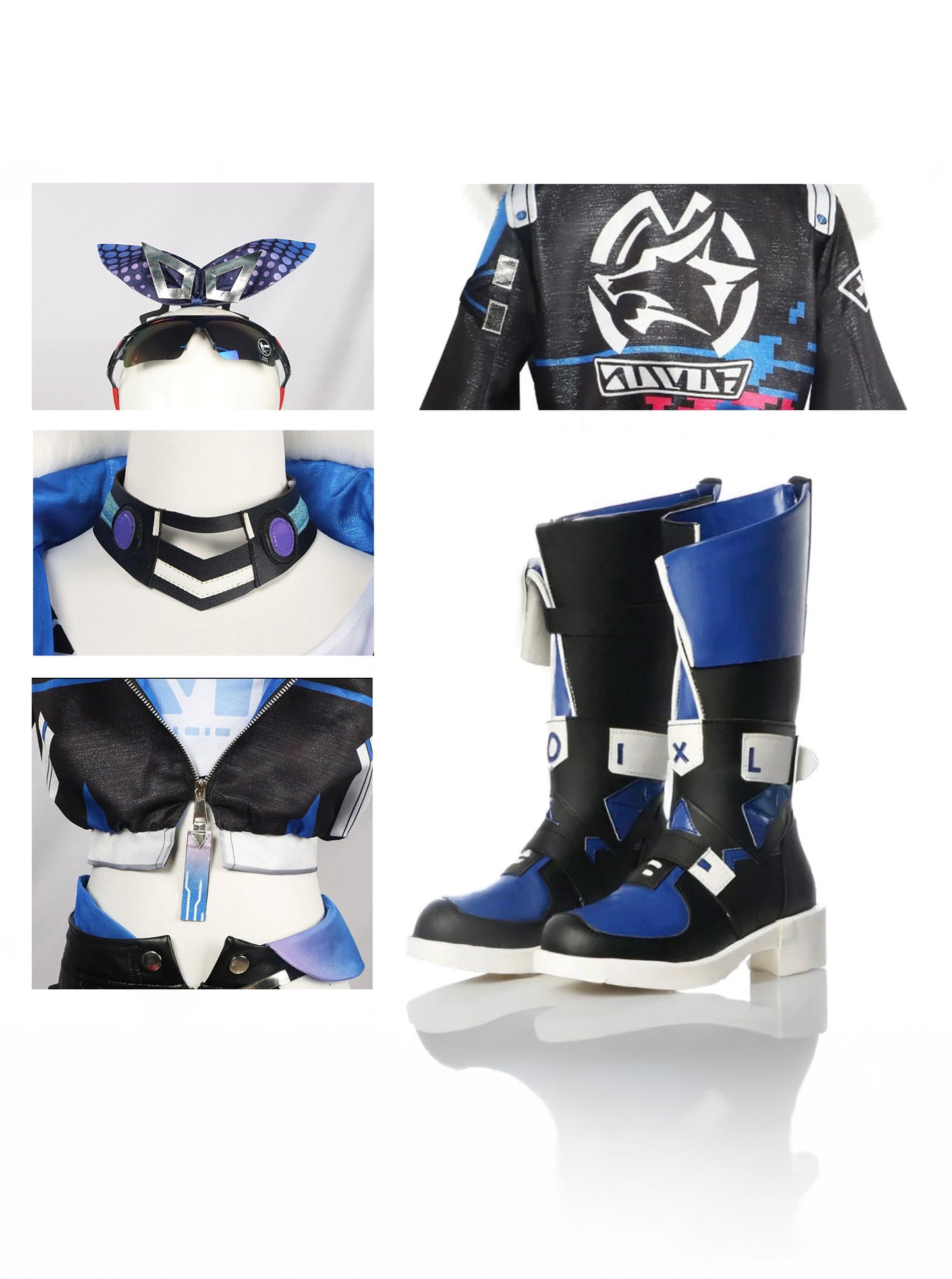 Silver Wolf Full Set Cosplay / Game Honkai Start Rail Silver Wolf Cosplay