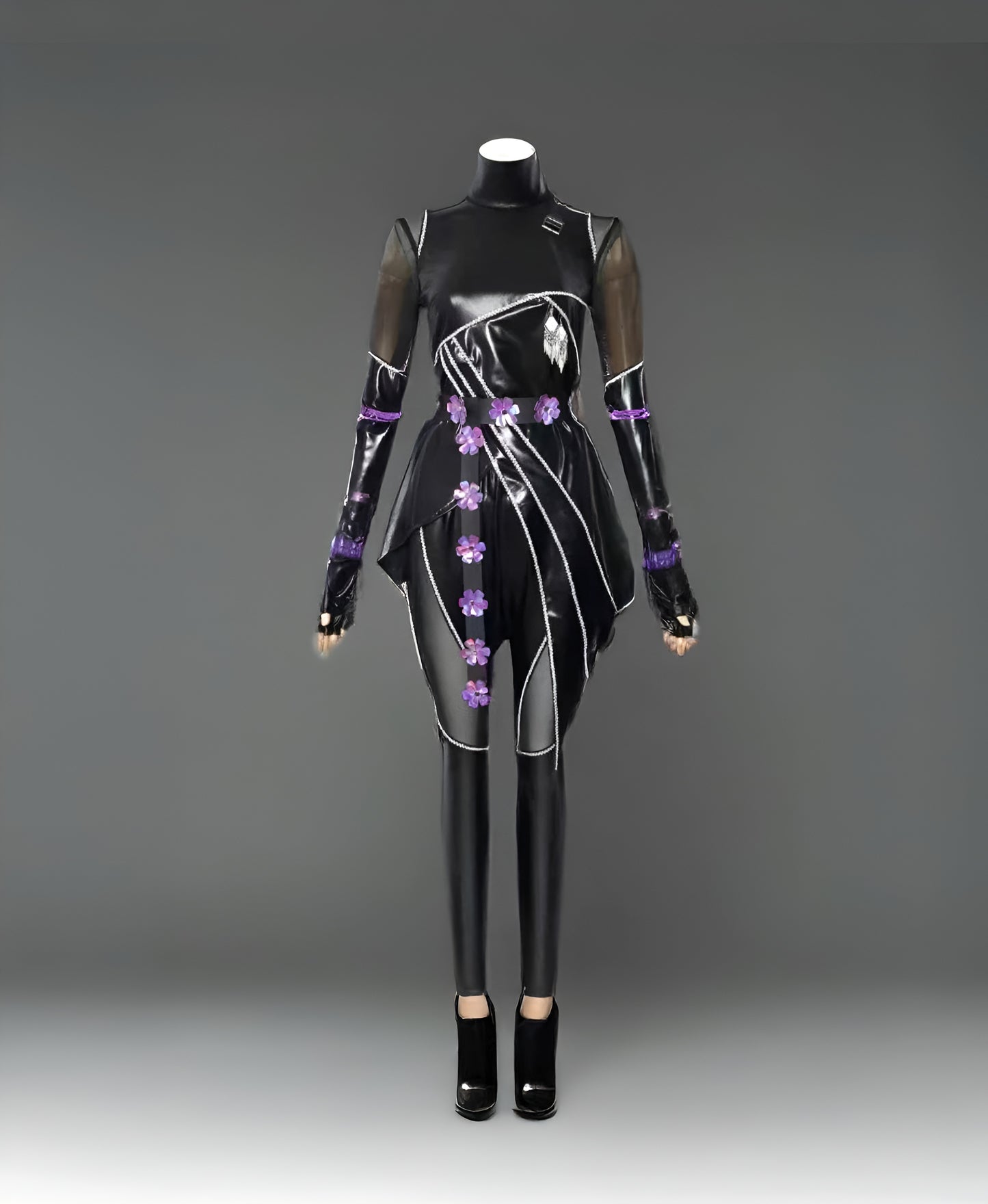 Kpop Demons Hunters Rumi, Zoey, Mira Cosplay - Black Outfits