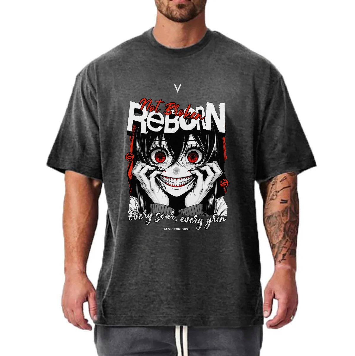 Reborn V Oversize T-shirt - Front Print (Oversize)